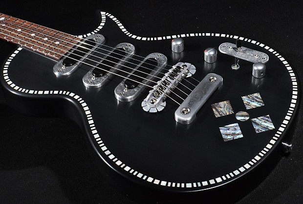 Zemaitis A22SU 3S Black Pearl Diamond Guitar W/ Hardshell