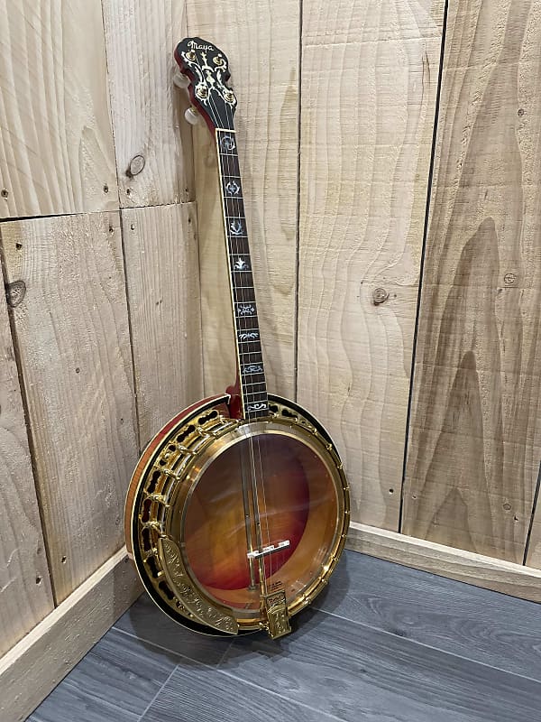 Maya banjo gold 4 strings années 70 - gold sunburst image 1