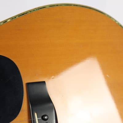 Vintage Morris Japan W-30 Solid Top Rosewood Natural Acoustic Guitar image 13