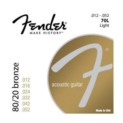 Fender 80/20 Bronze Wound 12-52 image 2