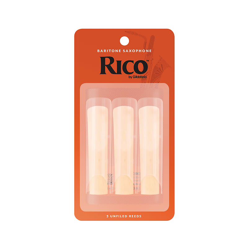 3 Pack Rico Baritone Saxophone Reeds # 1.5 Strength 1 1/2 RLA0315 image 1