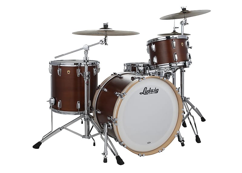 Ludwig Pre-Order Legacy Maple Vintage Mahogany Pro Beat Drums 14x24_9x13_16x16 Special Order Authorized Dealer image 1