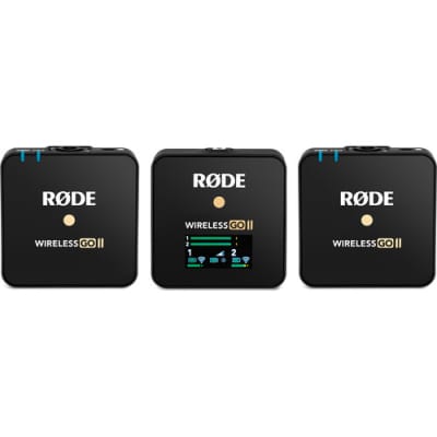 Rode Wireless GO II Dual Compact Digital Wireless Microphone System/Recorder (2.4 GHz, Black) image 6