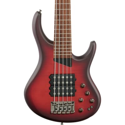 MTD Kingston Super 5 Electric Bass, Dark Brown Sunburst image 1