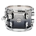 PDP Concept Series Maple Suspended Tom, 8x10, Silver to Black Fade PDCM0810STSB