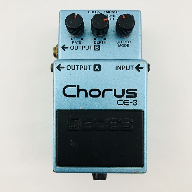 Boss CE-3 Chorus Vintage 80's Japan MIJ Black Label | Reverb