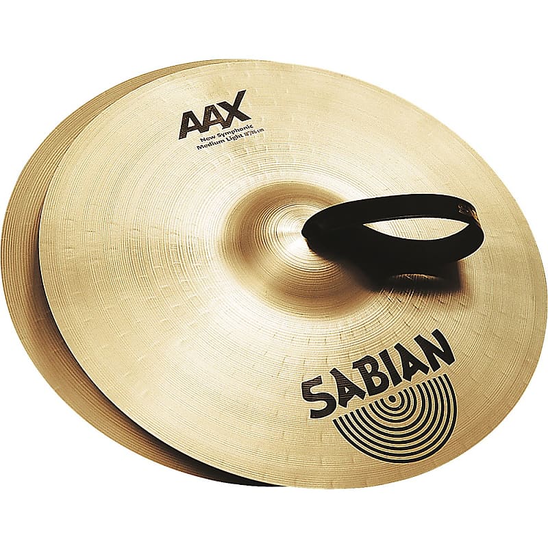 SABIAN AAX New Symphonic Medium Light Cymbal Pair Regular 22 in. image 1