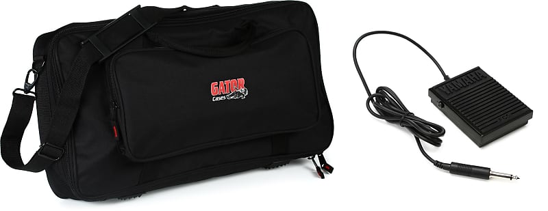 Gator GK-2110 Micro Keyboard Gig Bag Bundle with Yamaha FC5 Foot Switch image 1
