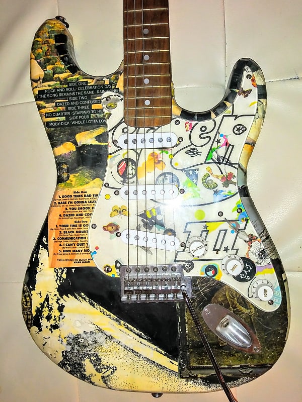 Led Zeppelin Jimmy Page Project Guitar Strat Stratocaster | Reverb