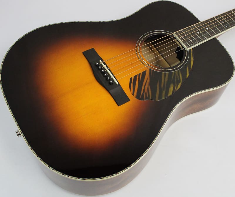 Fender PD-220E Dreadnought Acoustic-Electric Guitar, 3-Color Vintage Sunburst image 1