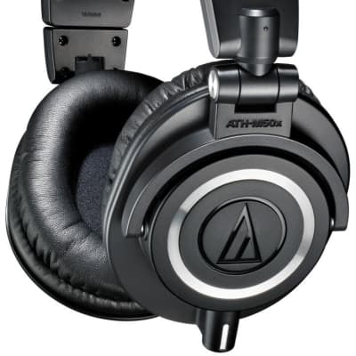 Audio-Technica ATH-M50x Closed-Back Monitor Headphones (Black) (Open Box) image 1