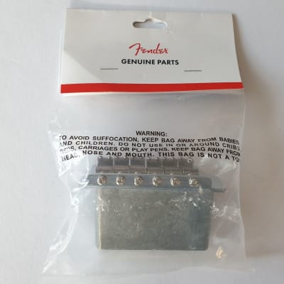 Fender Genuine Stratocaster 2-1/16" Spacing  chrome guitar tremolo 0071014049 image 2