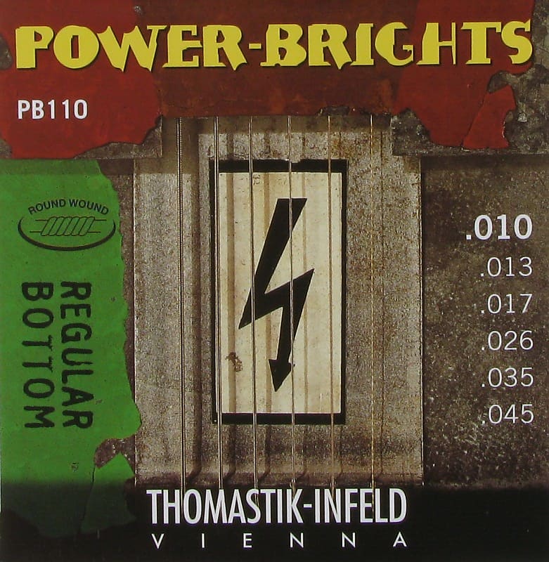Thomastik Infeld PB110 Power-Brights Electric Guitar Strings 10-45 image 1