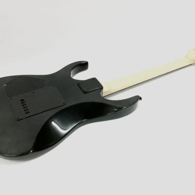 Haze LG4DBK Transparent Black Double Cutaway Electric Guitar + Gig Bag,Strap - IB / Black Gloss image 4
