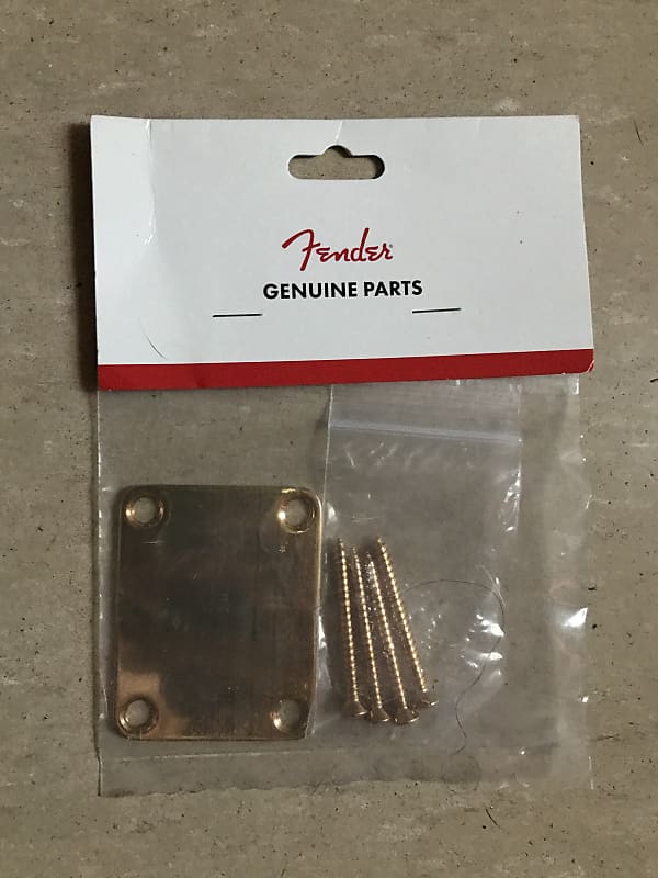 Fender squier Bass Neck Plate - Gold image 1