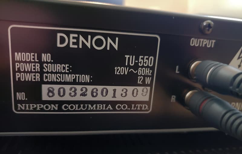 Denon TU-550 Vintage Audiophile FM AM Tuner Excellent & Free Shipping!