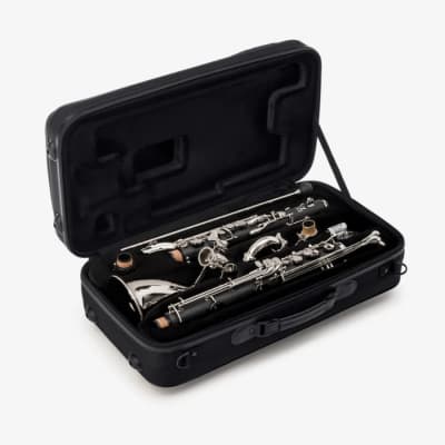 Backun Alpha Bass Clarinet- Low Eb-Nickel- Hard Case- B-STOCK (minor scratch or plating wear) image 3