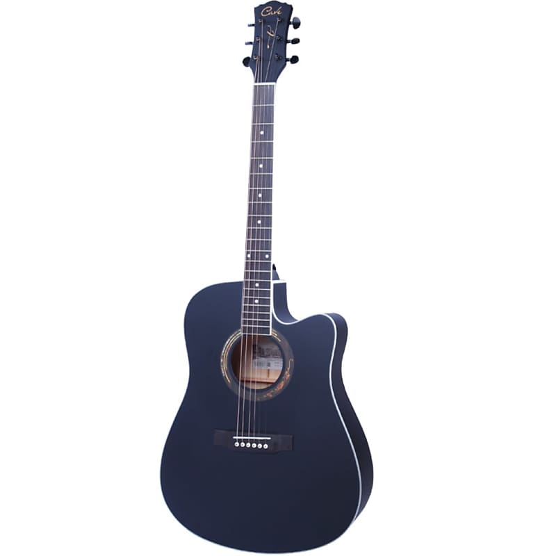 Stagg Thin Cutaway Acoustic Electric Classical Guitar - Black - SCL60  TCE-BLK