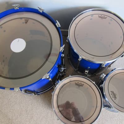Pearl Session Elite Drum Kit Blue Lacquer 22/12/13/16 image 16