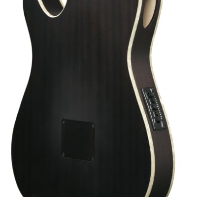 Ibanez TOD10N-TKF Signature Guitar Tim Henson Nylon String Transparent Black Flat image 3