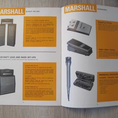 Marshall Catalog c.1969 Super lead, Marshall Major,cabinets, PAs etc image 8
