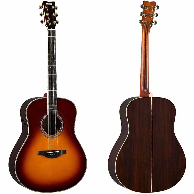 Yamaha LL-TA TransAcoustic L Series Acoustic Electric Guitar Brown Sunburst image 1