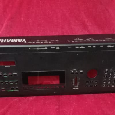 Yamaha SY77 1989 ORIGINAL FRONT METAL PANEL & SET ALL BUTTONS WORKING ALL NO BROKENS FULL PUSH BUTTONS and CRYSTAL NO SCREEN very good state