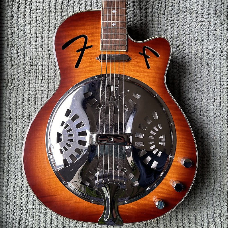 Fender FR50-CE Dobro Conversion Acoustic Electric Guitar | Reverb