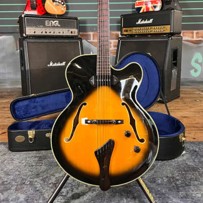 Freshman FJ1 Vintage Sunburst Archtop Electric Guitar for sale