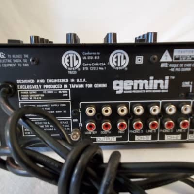 Gemini PS-676 Stereo Preamp Mixer - Platinum Series - Good