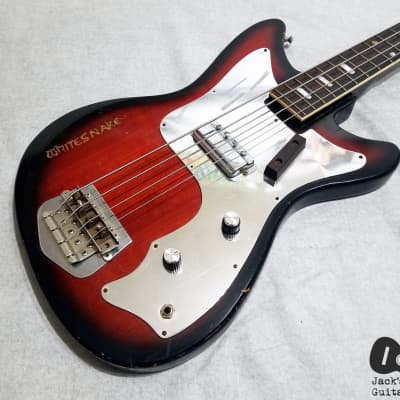 Prestiege / Teisco / Matsumoku "Whitesnake" 1 Pickup Electric Bass (1960s, Redburst) image 1