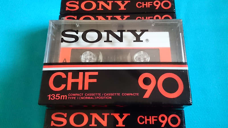 10 Sony CHF 90 (Made in Japan) Vintage Blank Audio Cassette Tapes - Sealed