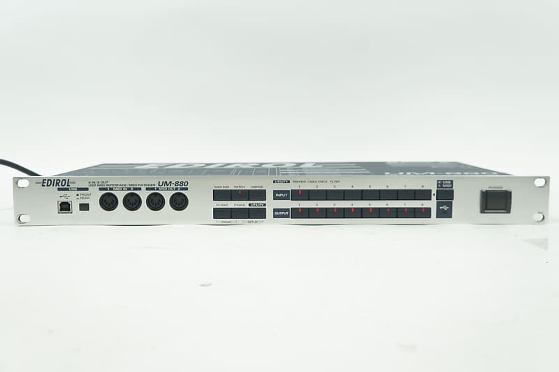 EDIROL UM-880 usb midi interface 【完動品】 Edirol UM880 8x8 USB MIDI Interface and Patcher | zZounds