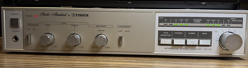 Fisher CA-33 Integrated Stereo Amplifier – Made in Japan – Working Condition-  			