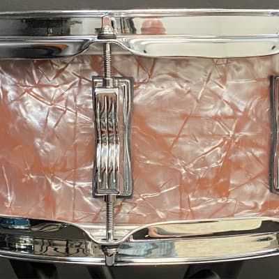 Ludwig 5x14" Classic Maple Snare Drum - Exclusive Rose Marine Pearl image 3