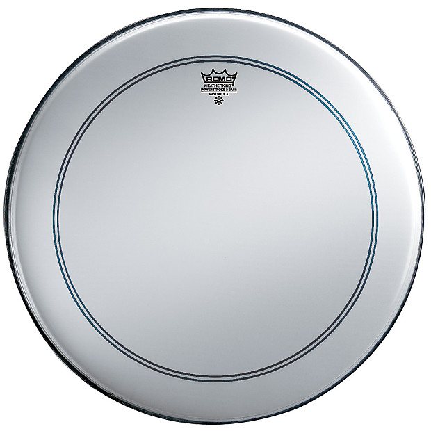 Remo Powerstroke P3 Smooth White Bass Drum Head 24" image 1