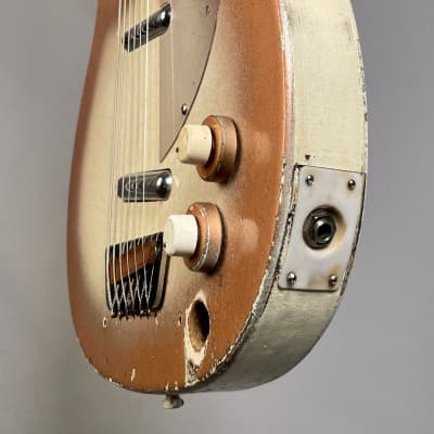 Danelectro Model 4623 Longhorn 6-String Bass Baritone Guitar 1959 Copper Burst image 10