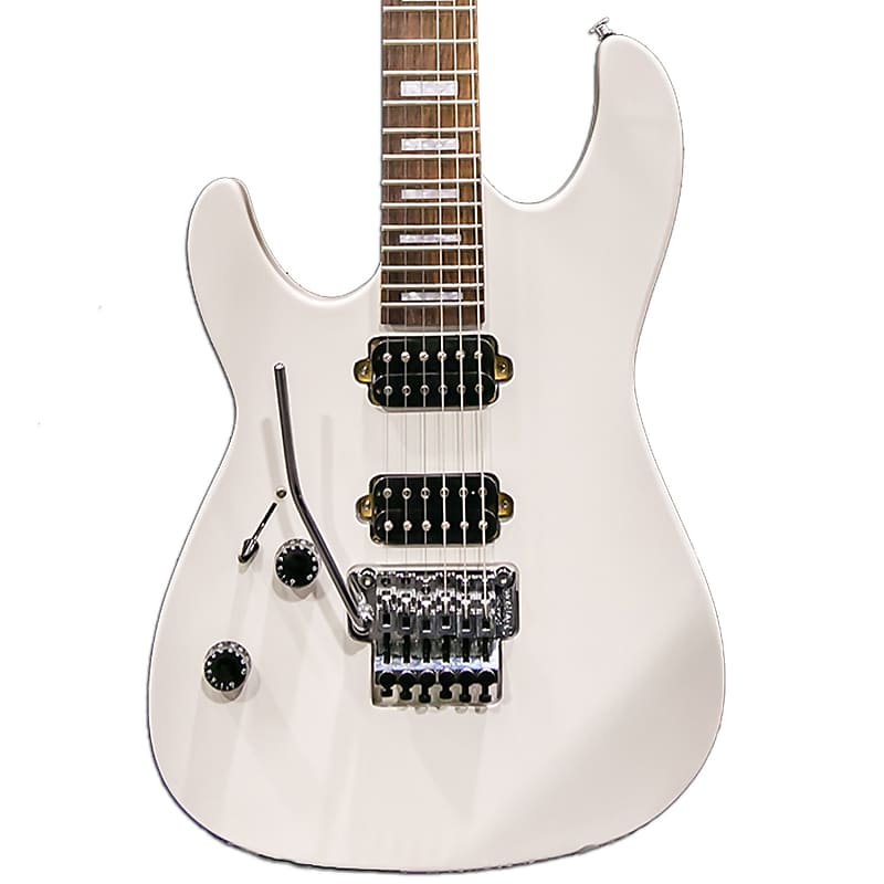 White left deals handed electric guitar