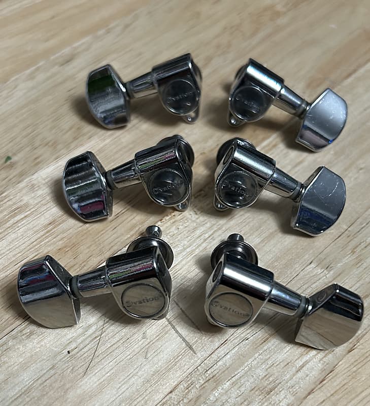 Ovation Die Cast Tuning Machines Chrome Reverb
