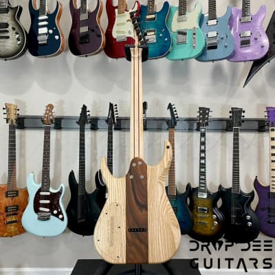 Skervesen Raptor 6 Electric Guitar w/ Case-See-Thru Blue image 12