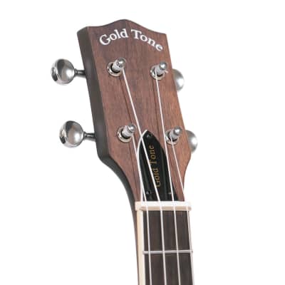 Gold Tone BUT Tenor-Scale 4-String Banjo Ukulele with Hardshell Case - Satin Vintage Brown image 8