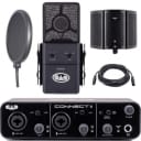 CAD E100SP Studio Recording Kit - Audio Interface, Microphone, XLR, Pop-Filter & Acoustic Foam