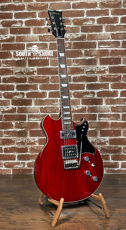 Fiam Guitars Nightingale by Ex Ronin Luthier Izzy Lugo, 2021 Wine Red/Black NEW (Auhthorized Dealer) image 1
