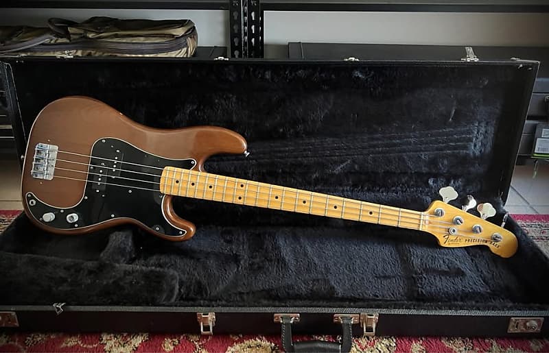 ベース Fender Precision Bass 1978 Walnut Mocha 1978 Fender Precision Bass with Maple Fretboard - Mocha