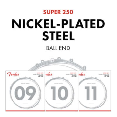 Fender Super 250XS Nickel-Plated Steel Electric Guitar Strings EXTRA SUPER LIGHT image 5