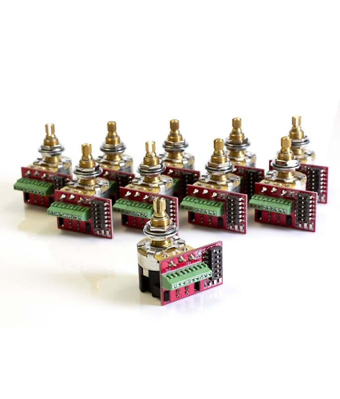 CTS 500k/250k Audio/Log PushPull Pot, SolderFree (10 Pack) Reverb