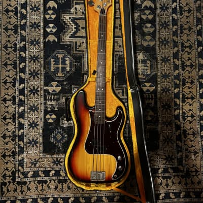 Univox P Bass 1970s OHSC  - Sunburst for sale