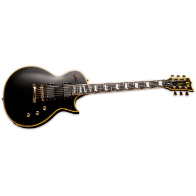 ESP LTD EC-1000 Guitar, Macassar Ebony Fretboard, Vintage Black image 11