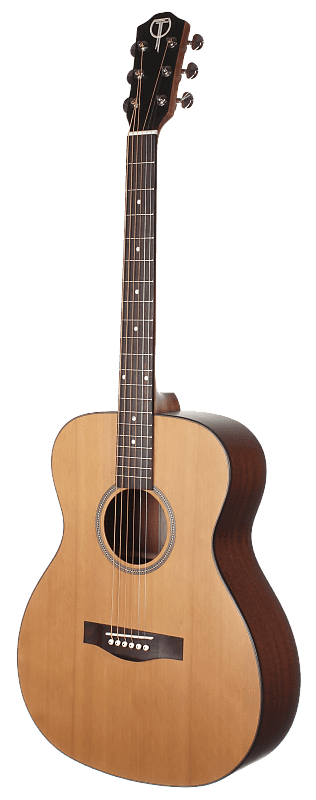 Teton STG105NT 105 Series Grand Concert Western Red Solid Cedar Top 6-String Acoustic Guitar-Natural image 1