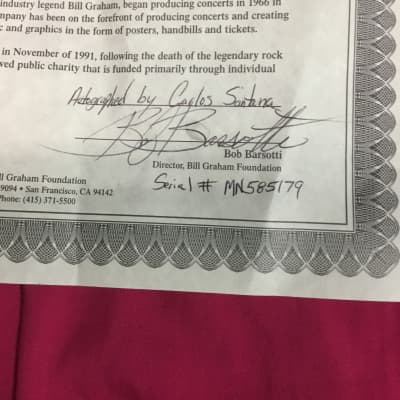 Fender Stratocaster signed by Carlos Santana image 3